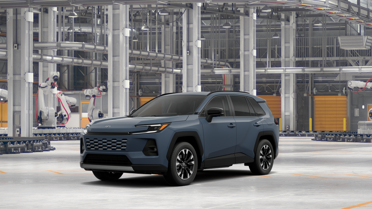 2026 Toyota RAV4 Limited in Storm Cloud — front three-quarter view