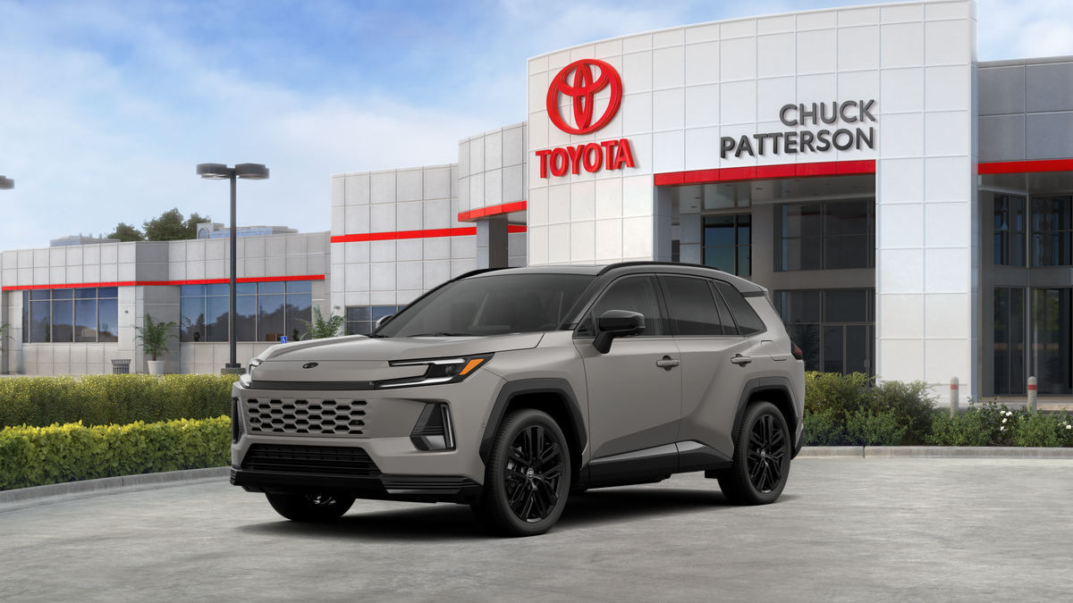 2026 Toyota RAV4 XSE in Meteor Shower With Midnight Black Metallic Roof — front three-quarter view