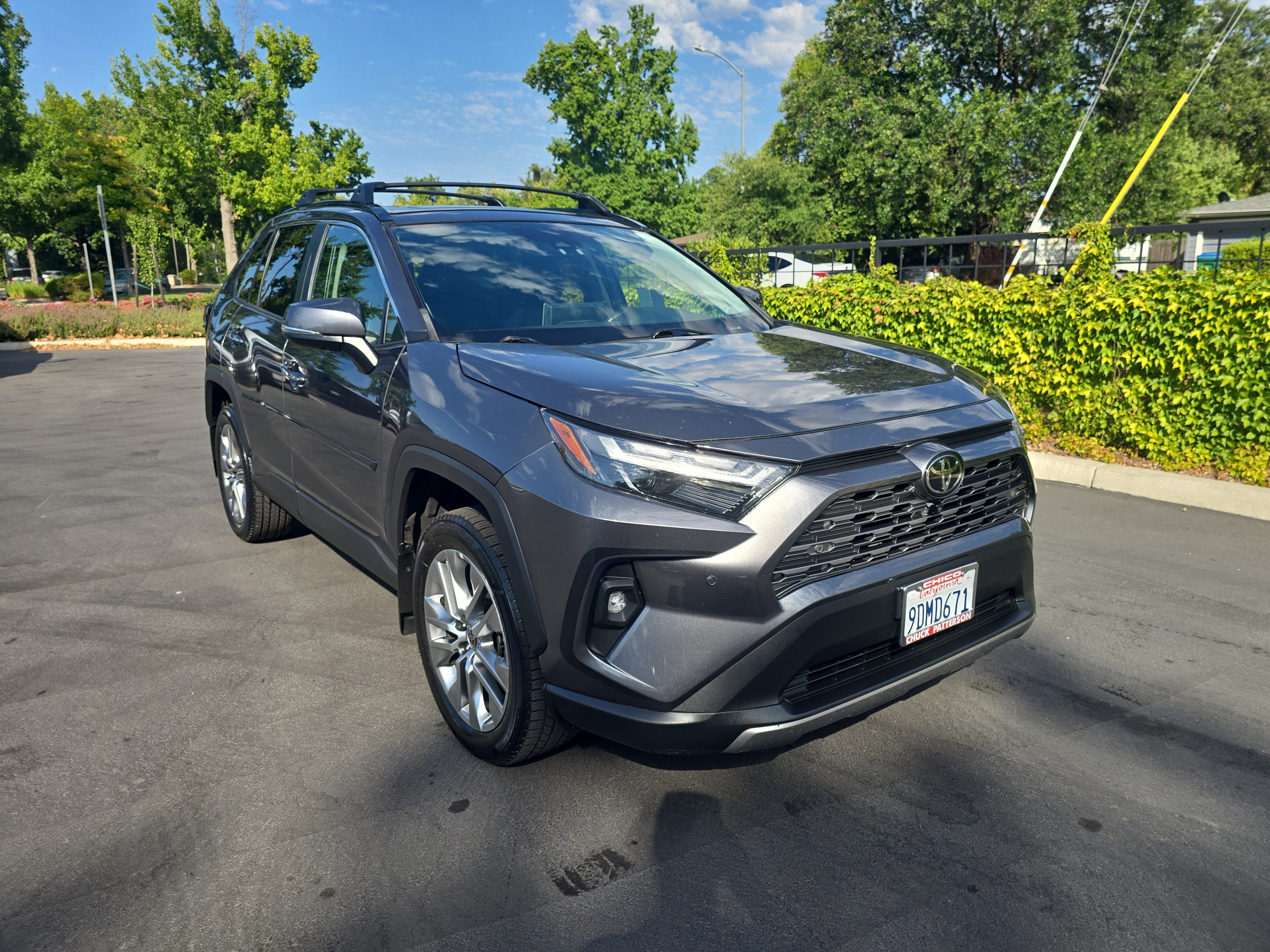 2022 Toyota RAV4 Limited in Magnetic Gray Metallic — front three-quarter view