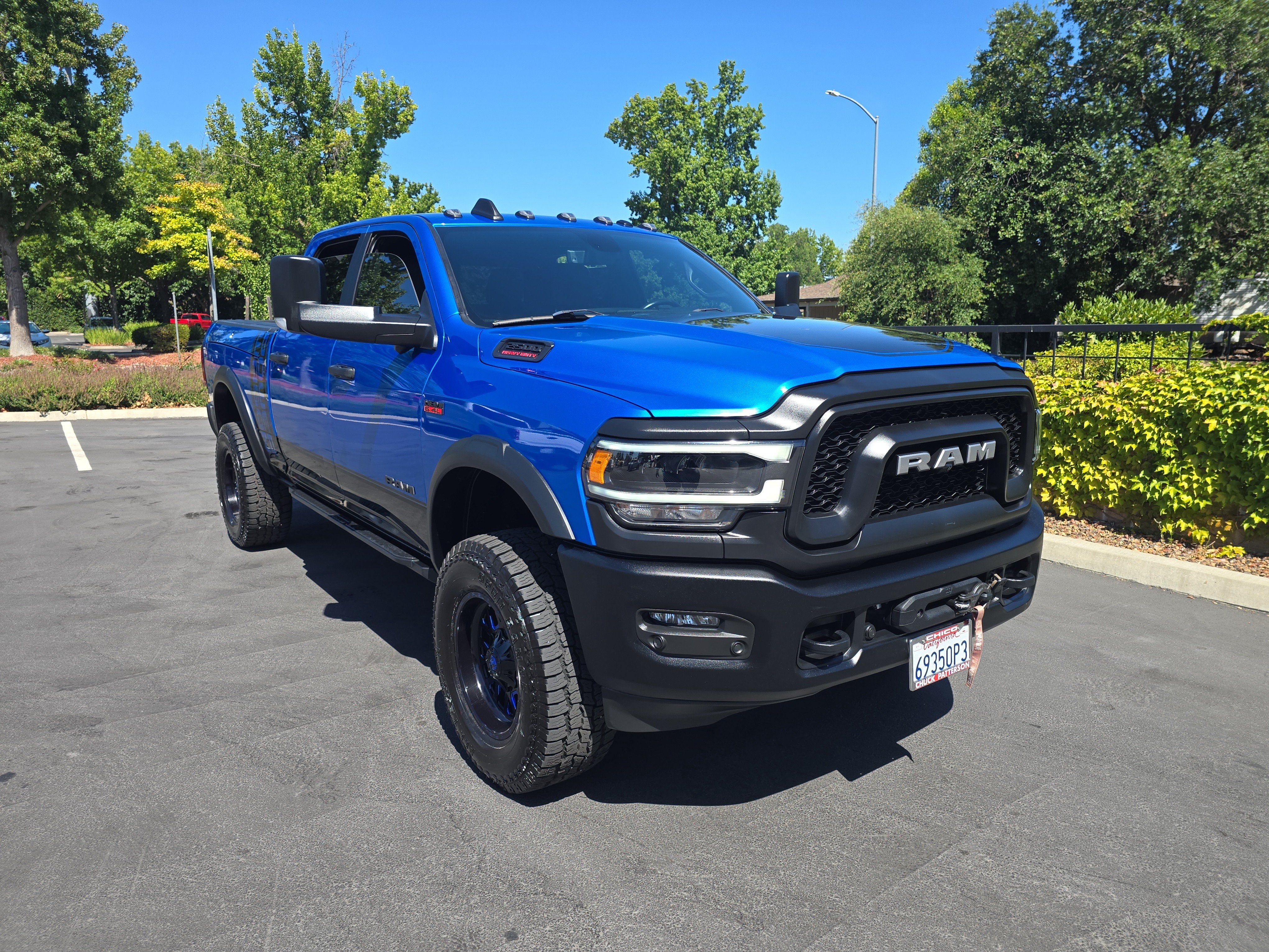 2022 RAM 2500 Power Wagon in Hydro Blue Pearlcoat — front three-quarter view