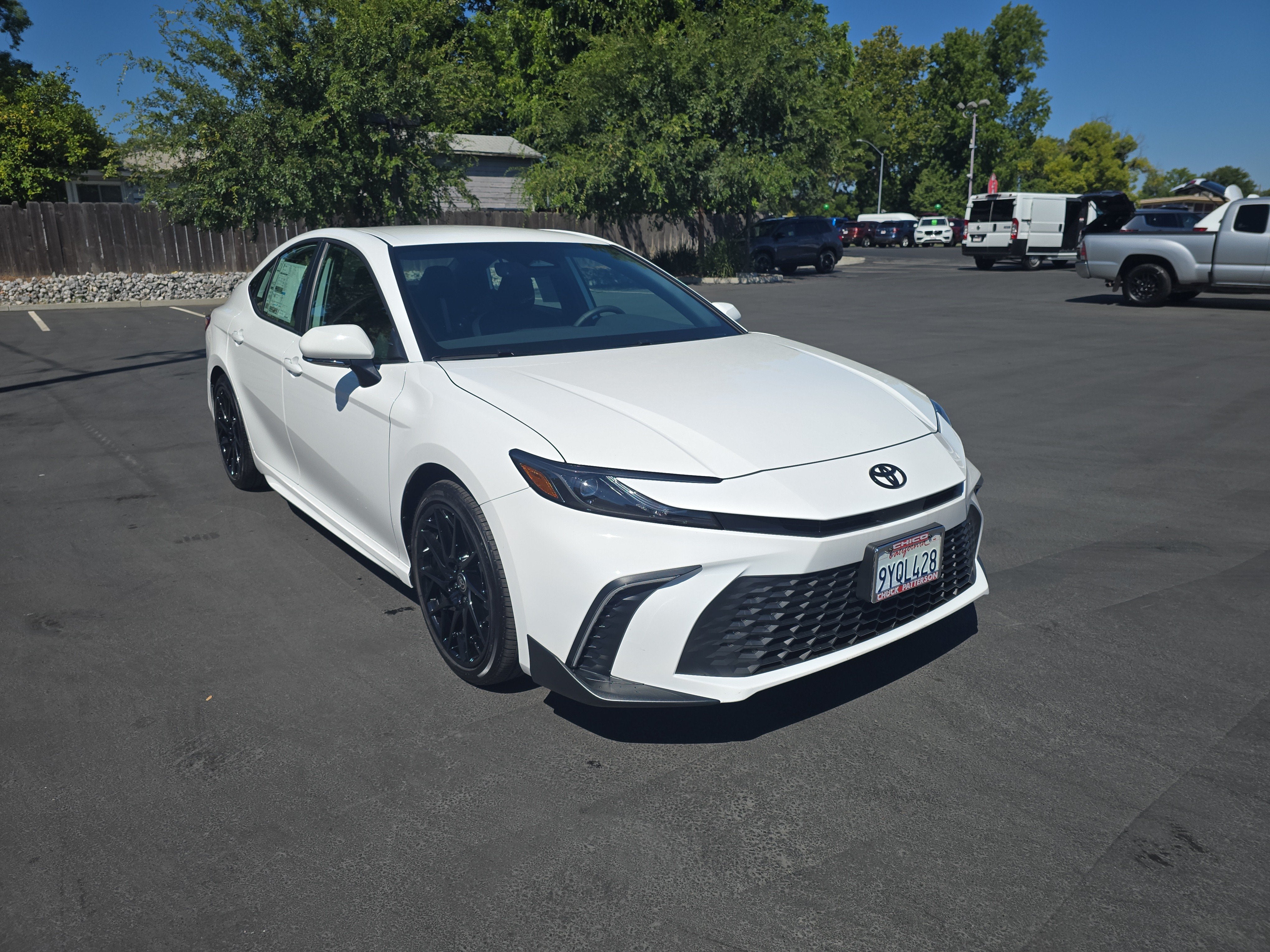 2026 Toyota Camry SE in Ice Cap — front three-quarter view
