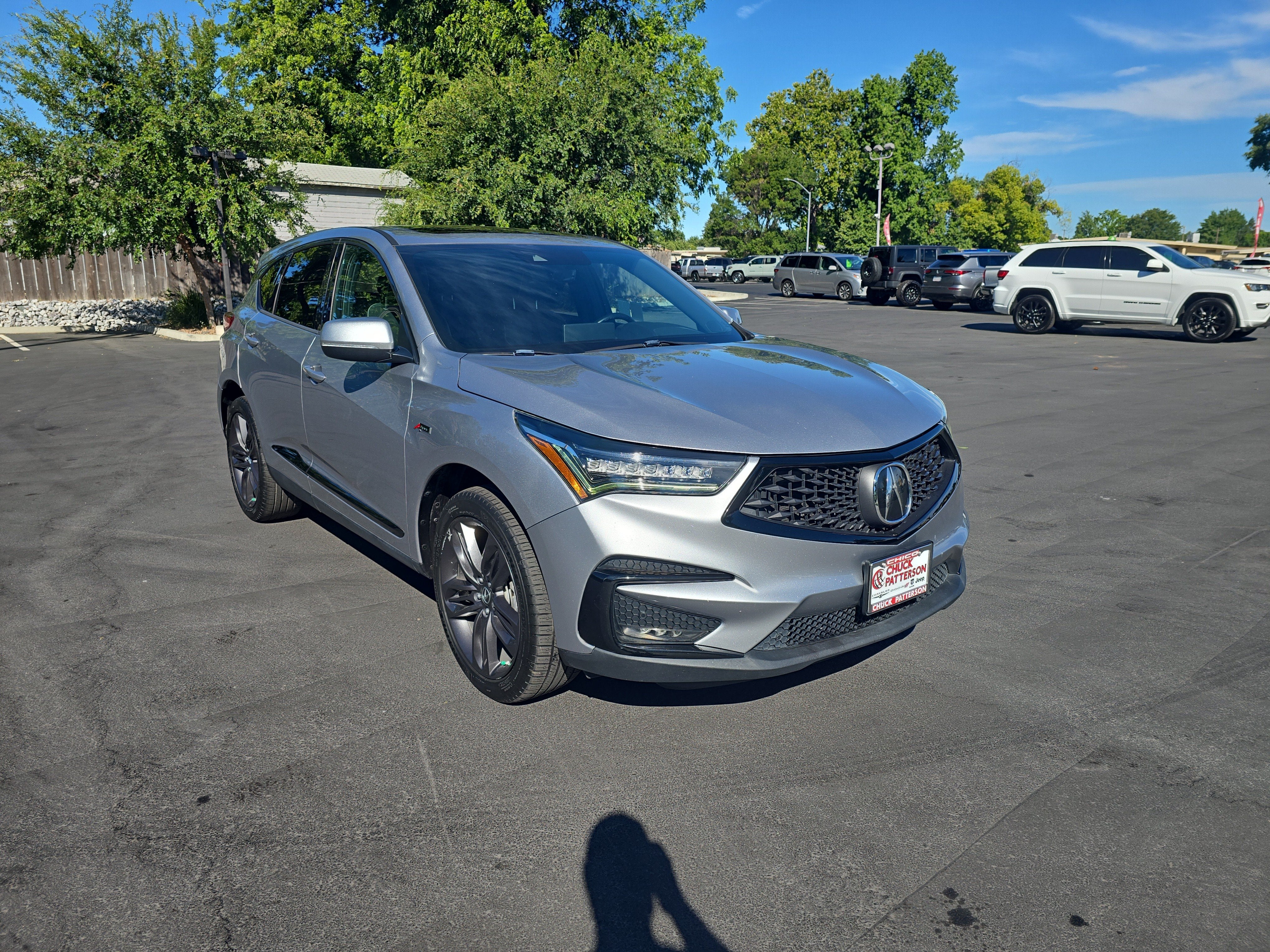 2020 Acura RDX w/A-Spec Pkg in Lunar Silver Metallic — front three-quarter view