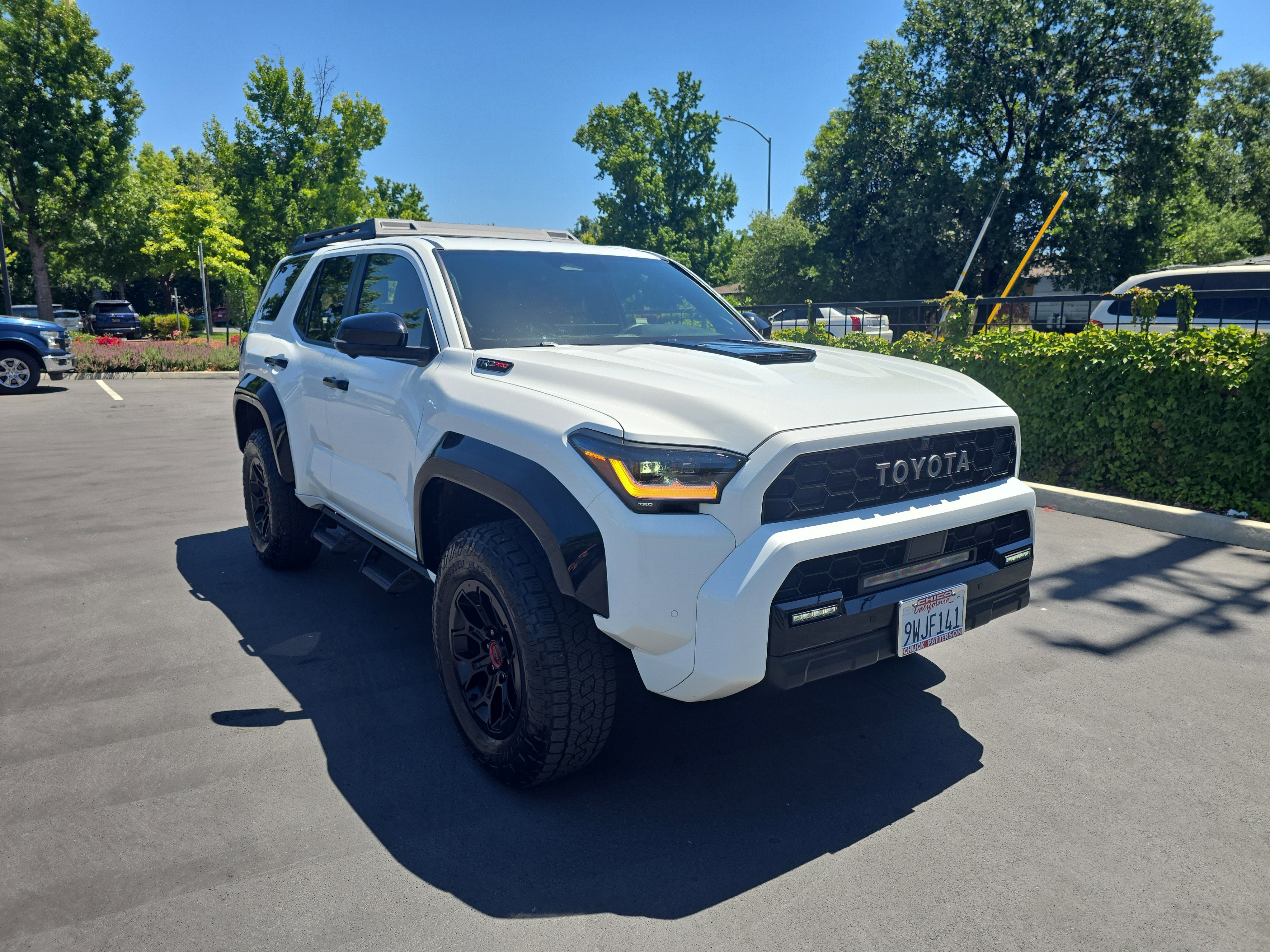2025 Toyota 4Runner Hybrid TRD Pro in Ice Cap — front three-quarter view