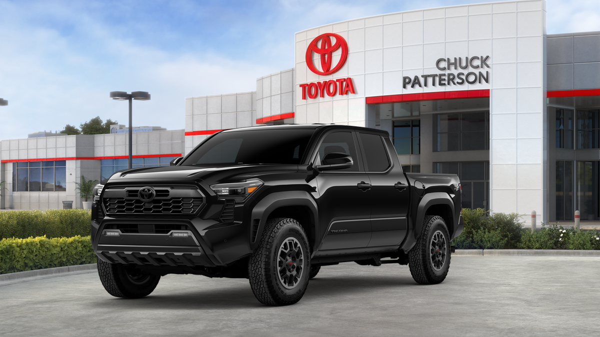 2026 Toyota Tacoma TRD Off-Road in Black — front three-quarter view
