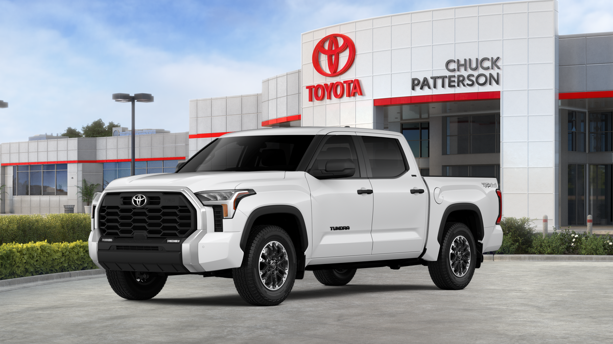 2026 Toyota Tundra SR5 in Ice Cap — front three-quarter view